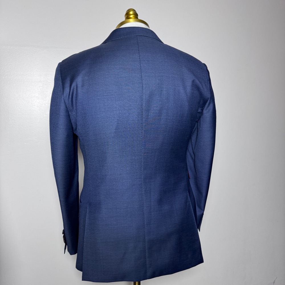 SuitSupply Sienna Suit Mens 38S 34W Blue Wool Vitale Barberis Canonico P3459I - Picture 5 of 8